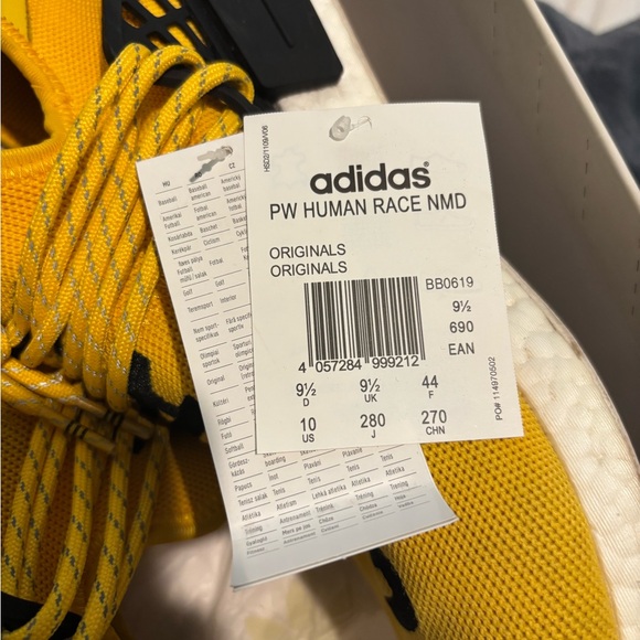 Adidas Human Race NMD Yellow Black Sneakers